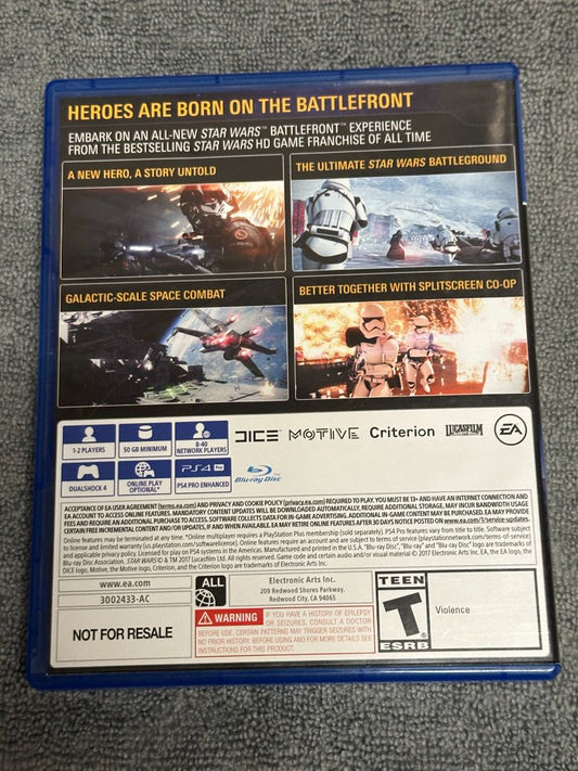 PS4 Star Wars Battlefront II PS4 Video Game, 5 x 4 x 1