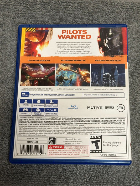PS4 Star Wars Squadrons VR PS4 Video Game, 5 x 4 x 1