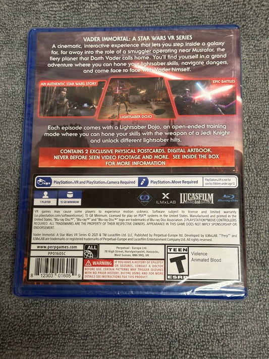 PS4 StarWars Vader Immortal VR Ps4 Video Game, 5 x 4 x 1