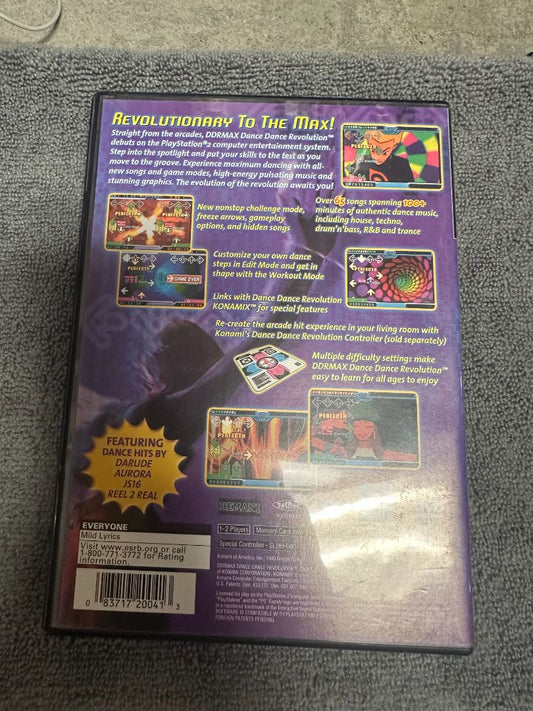 PS2 DDR Max Revolution - PS2 - Video Game, 6 x 4 x 1