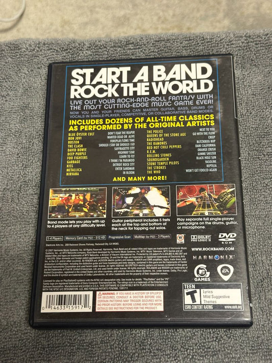 PS2 Rockband PS2 Video Game, 6 x 4 x 1