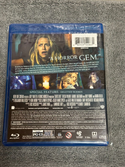 Bluray Lights Out - Bluray, 5 x 4 x 1