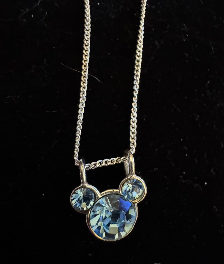 Blue Mickey Mouse necklace