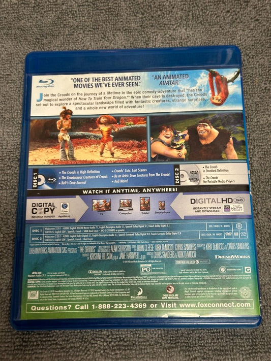 Bluray The Croods - Bluray DVD - No Digital, 5 x 4 x 1