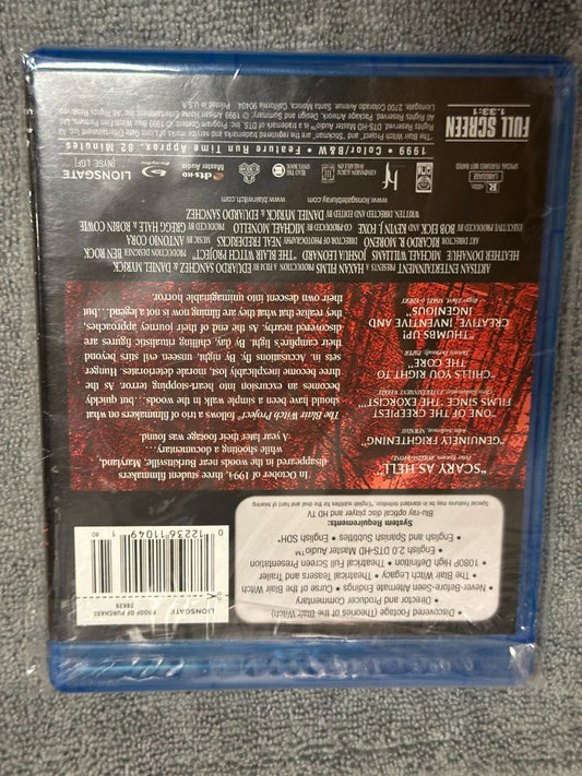 The Blair Witch Project Bluray, 5 x 4 x 1