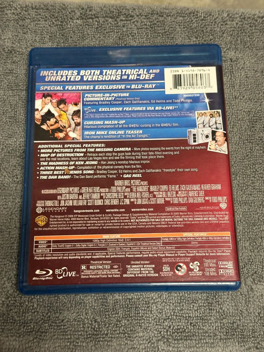The Hangover Unrated Bluray, 5 x 4 x 1