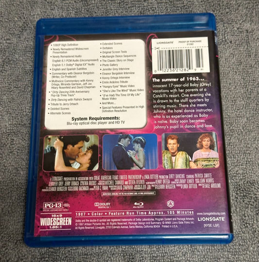 Bluray Dirty Dancing 20th Anniversary Bluray, 5 x 4 x 1
