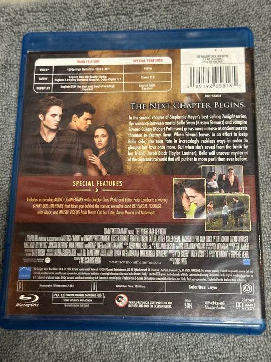 Bluray Twilight Saga New Moon Bluray, 5 x 4 x 1