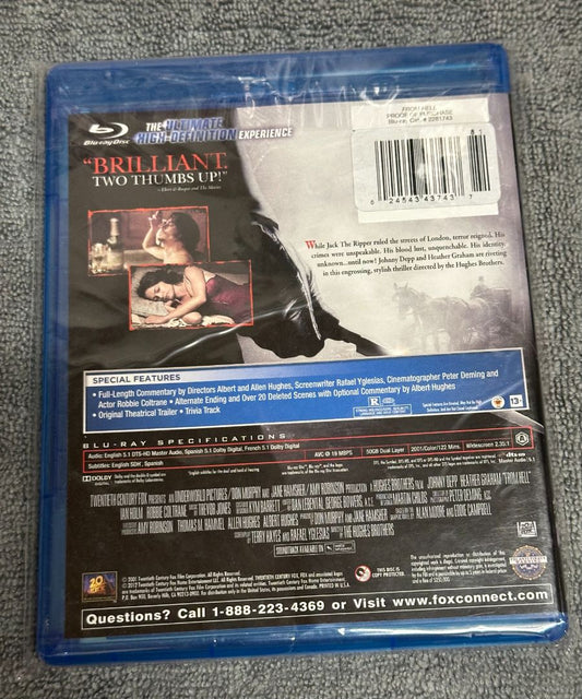 From Hell - Special Cover Bluray, 5 x 4 x 1