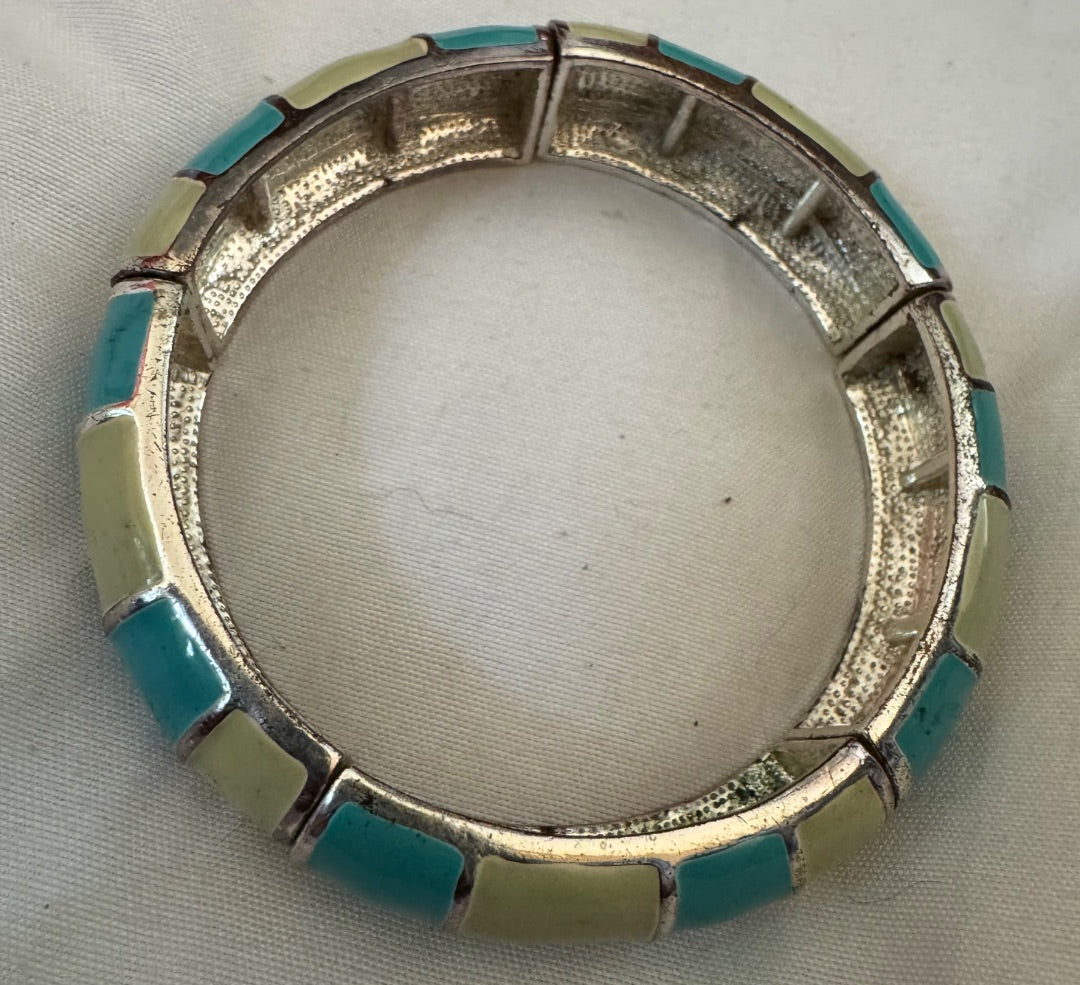 Seafoam/Turq color metal bracelet
