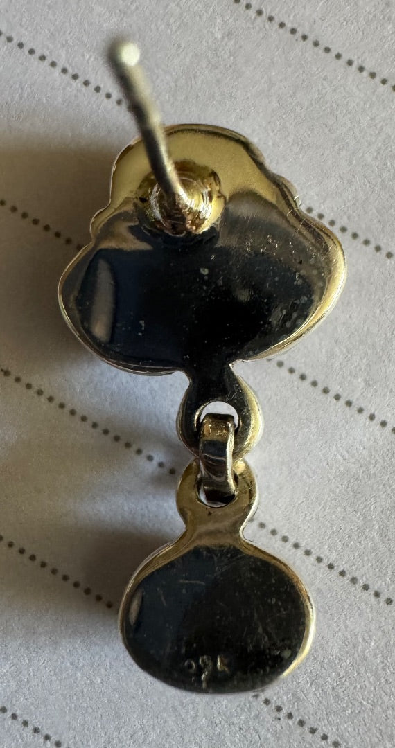 Wild horse Turq closeback 925 stud earrings