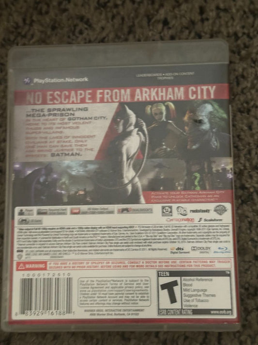 PS3 Batman - Arkham City - PS3 Video Game, 6 x 4 x 1