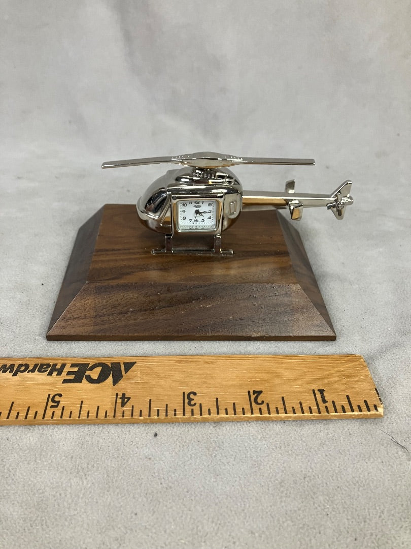 Silver/ Brown Sanis Clock, 6