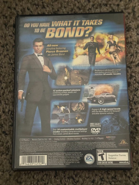 ps2 007 Nightfire PS2 video game, 6 x 4 x 1