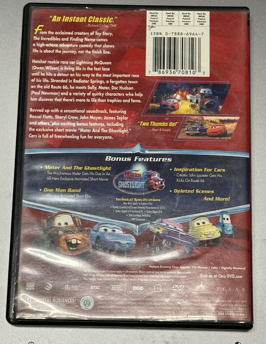 Disney CARS - DVD - Full Screen, 6 x 4 x 1