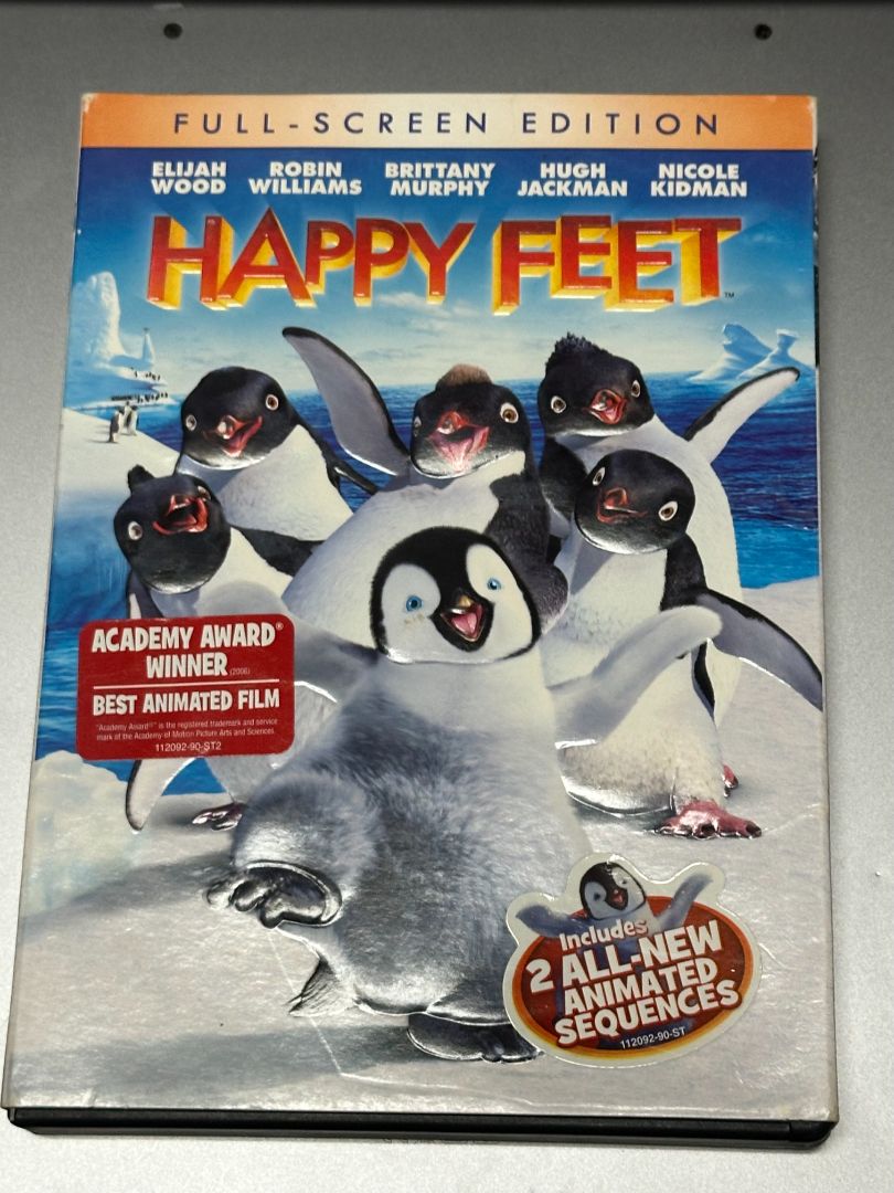 Happy Feet - DVD, 6 x 4 x 1