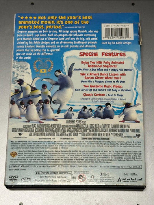 Happy Feet - DVD, 6 x 4 x 1