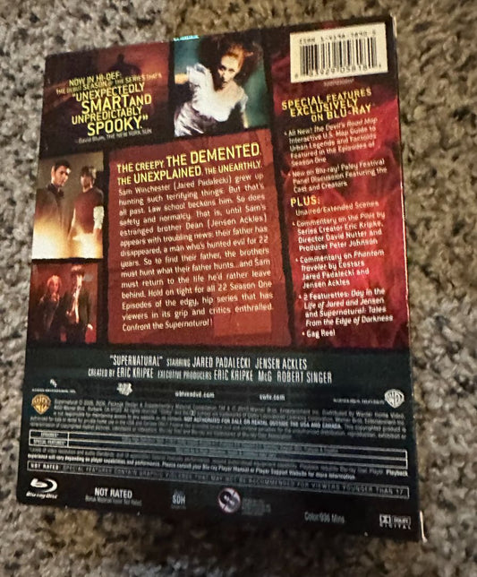 Bluray Supernatural Season 1 Bluray, 6 x 4 x 2