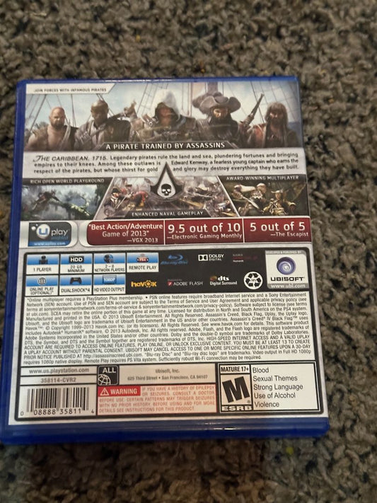 Assassin's Creed Black Flag - PS4 - Video Game, 6 x 4 x 1