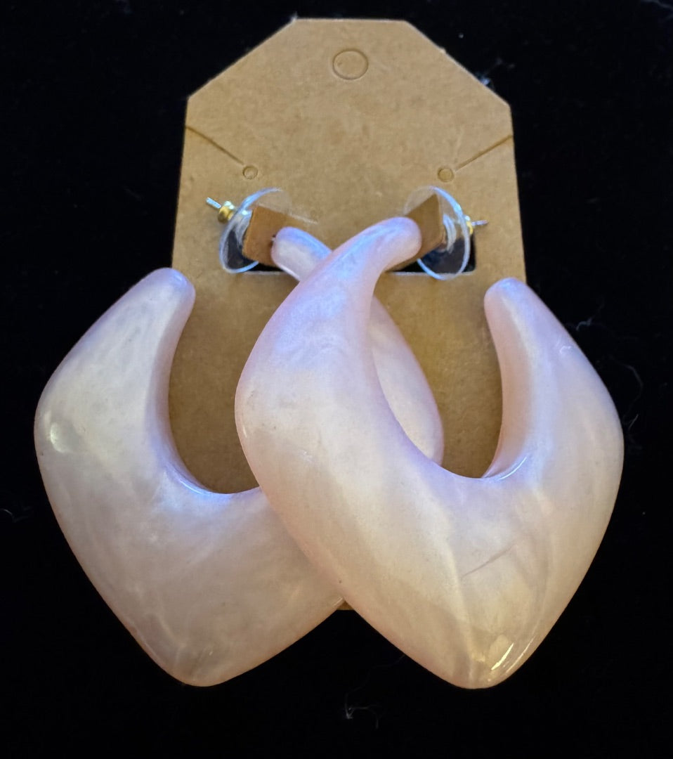 Baublebar pink resin earrings