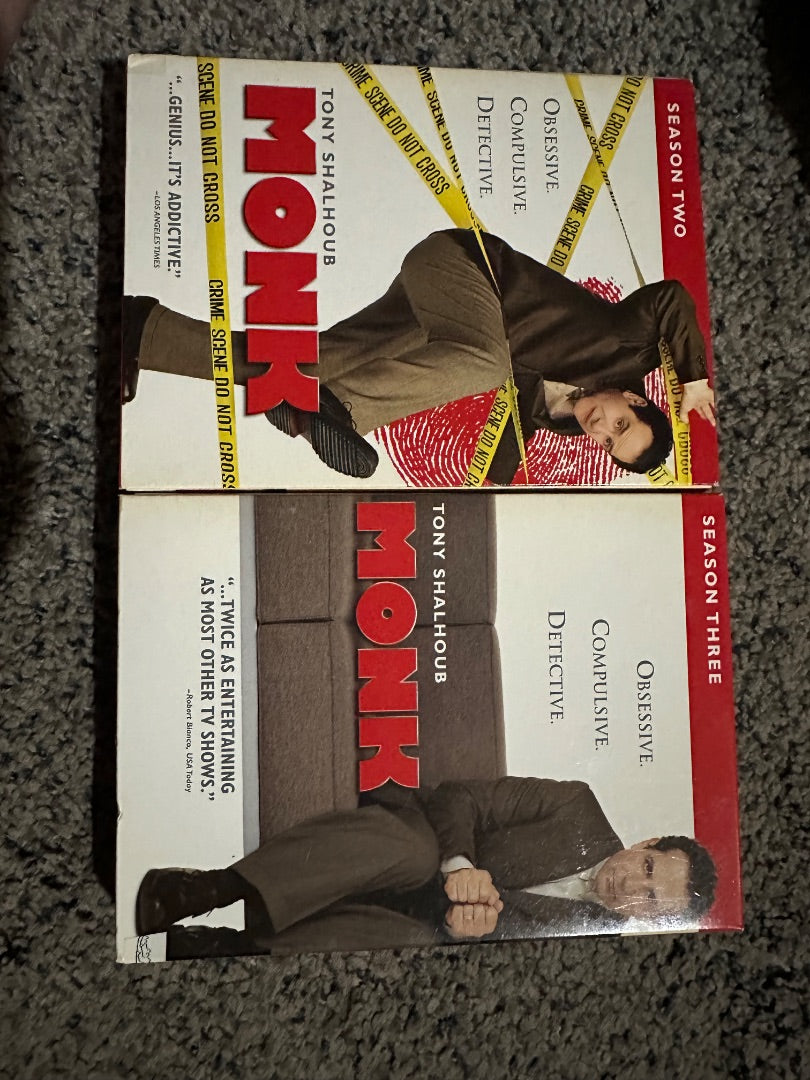 Monk Seasons 1-5, 12 x 10 x 5