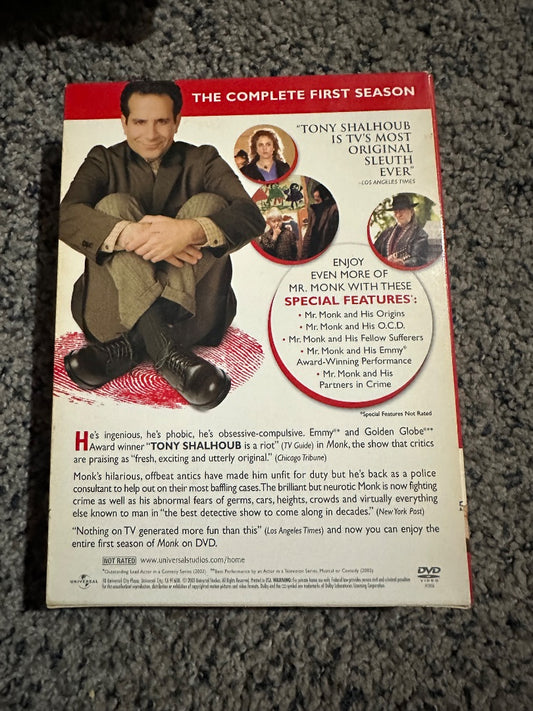 Monk Seasons 1-5, 12 x 10 x 5