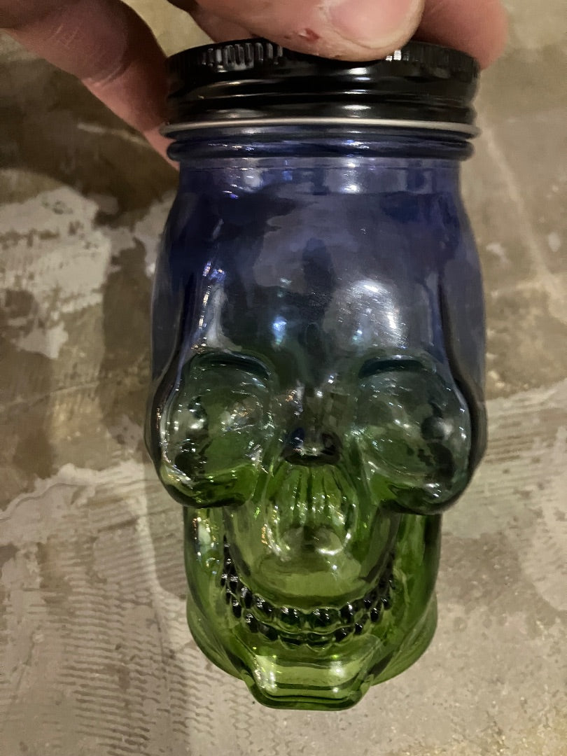 Purple Green No brand Glass Drinking Skull, 6