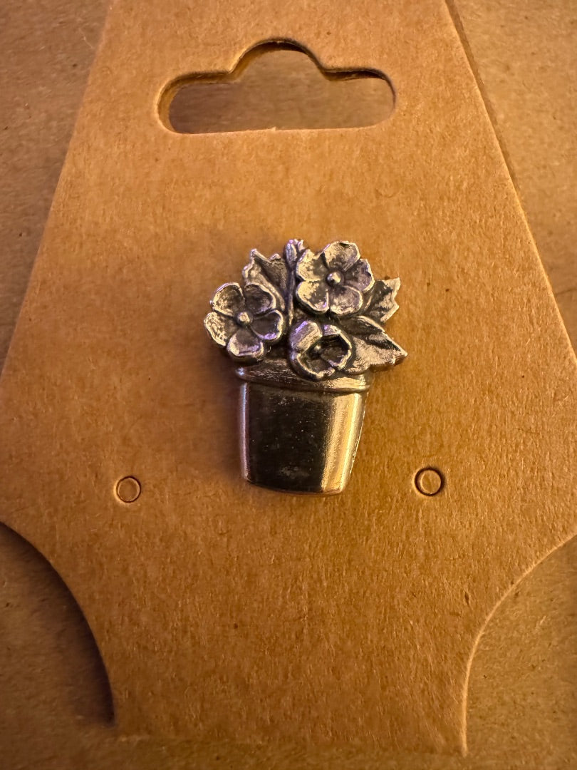 Flowerpot push pin