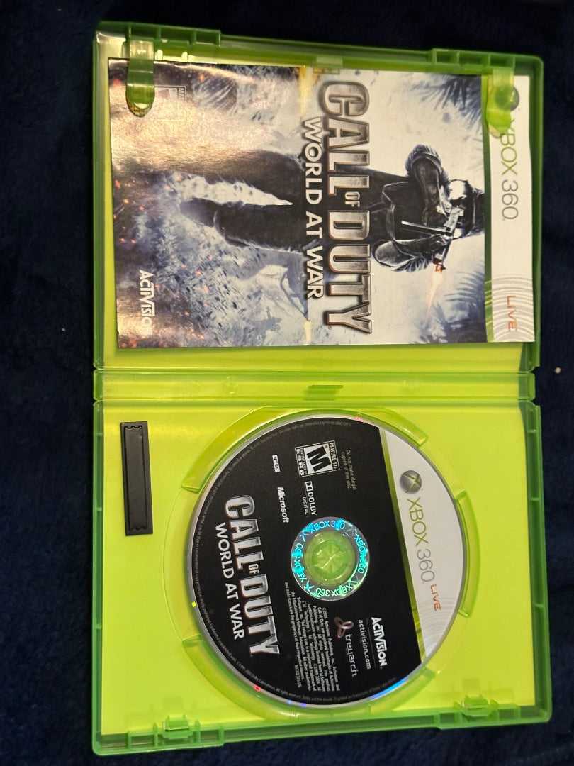 Xbox 360 Call of Duty World at War, 6 x 4 x 1
