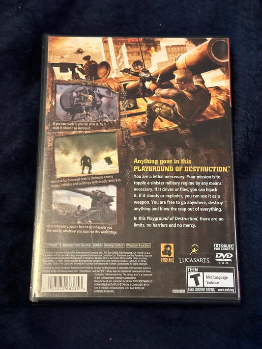 Ps2 Mercenaries Video Game, 6 x 4 x 1