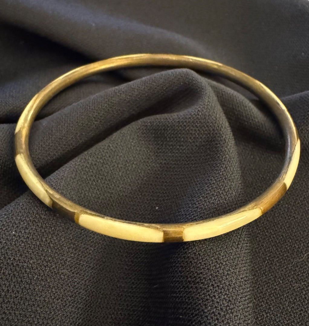 Copper ivory color bangle