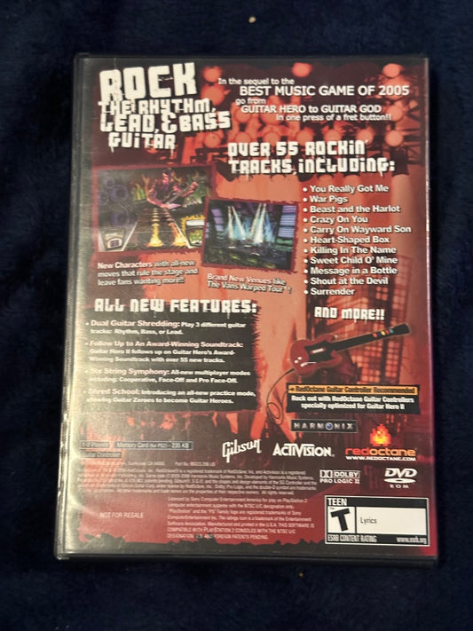 Ps2 Guitar Hero 2 Video Game, 6 x 4 x 1