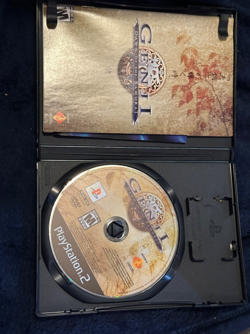 Ps2 Genji Dawn of the Samurai Video Game, 6 x 4 x 1