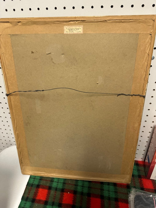 Japanese Framed Woodblock Print, 20 x 16 x 1