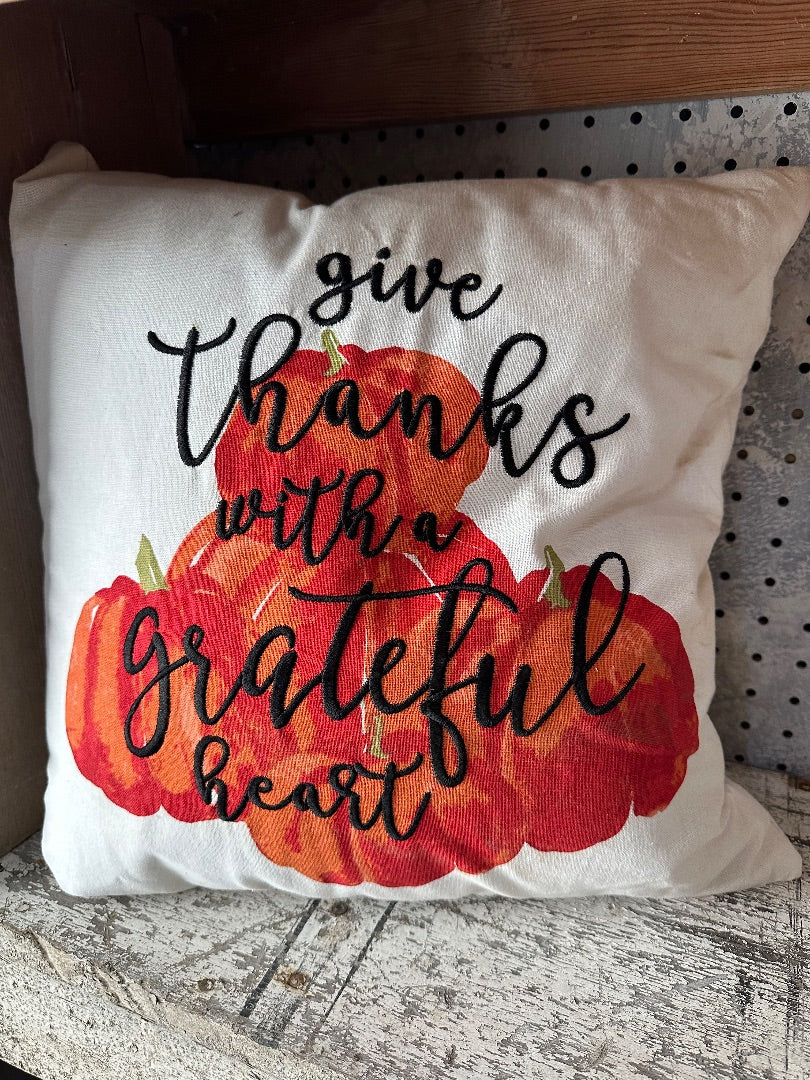 Thankful pillow