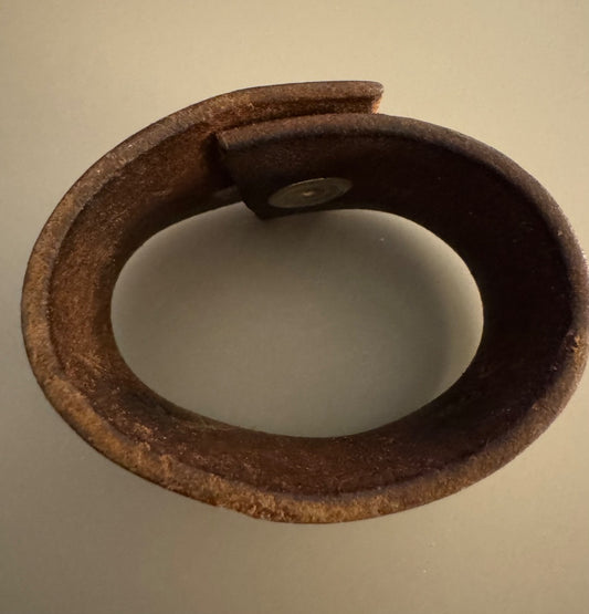 Leather Reality/Imagination cuff