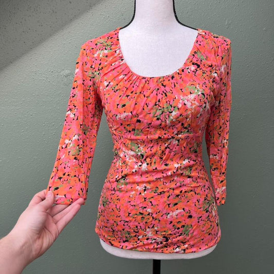 Y2K Colorful Mesh Top, As-Is, S