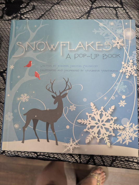 Book Snow Flakes Pop-up