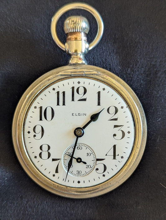 Elgin Pocket Watch - Size 16s - 7 Jewels - PRISTINE