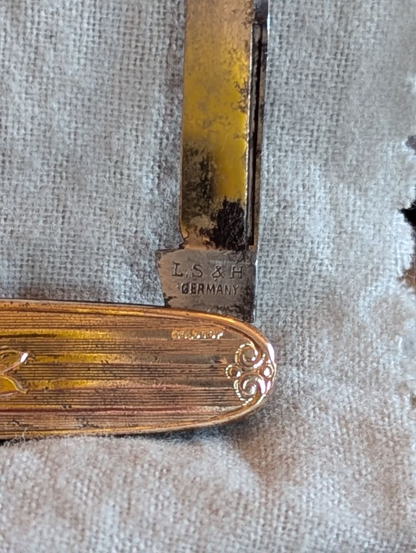 Pocket Watch Chain, Knife, and Fob