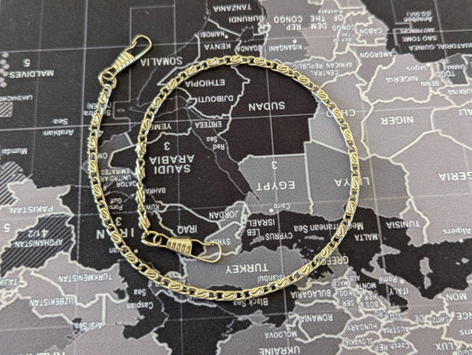 Silvertone 16" pocket watch chain