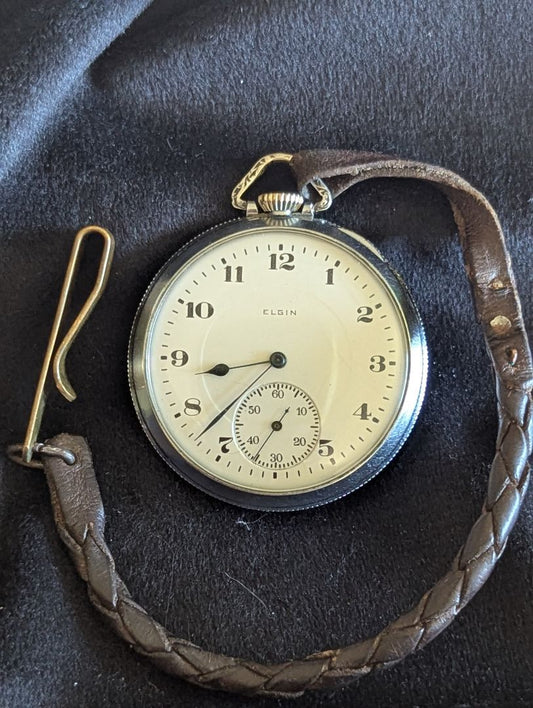 Elgin Pocket Watch - Size 12s - 17 Jewels - 10k Gold filled - Serviced