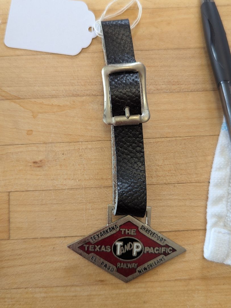 T and P - Texas and Pacific Pocket Watch fob