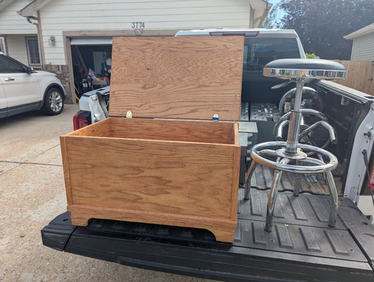 Large oak trunk