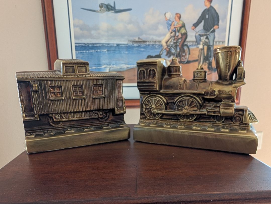 Train and Caboose bookends