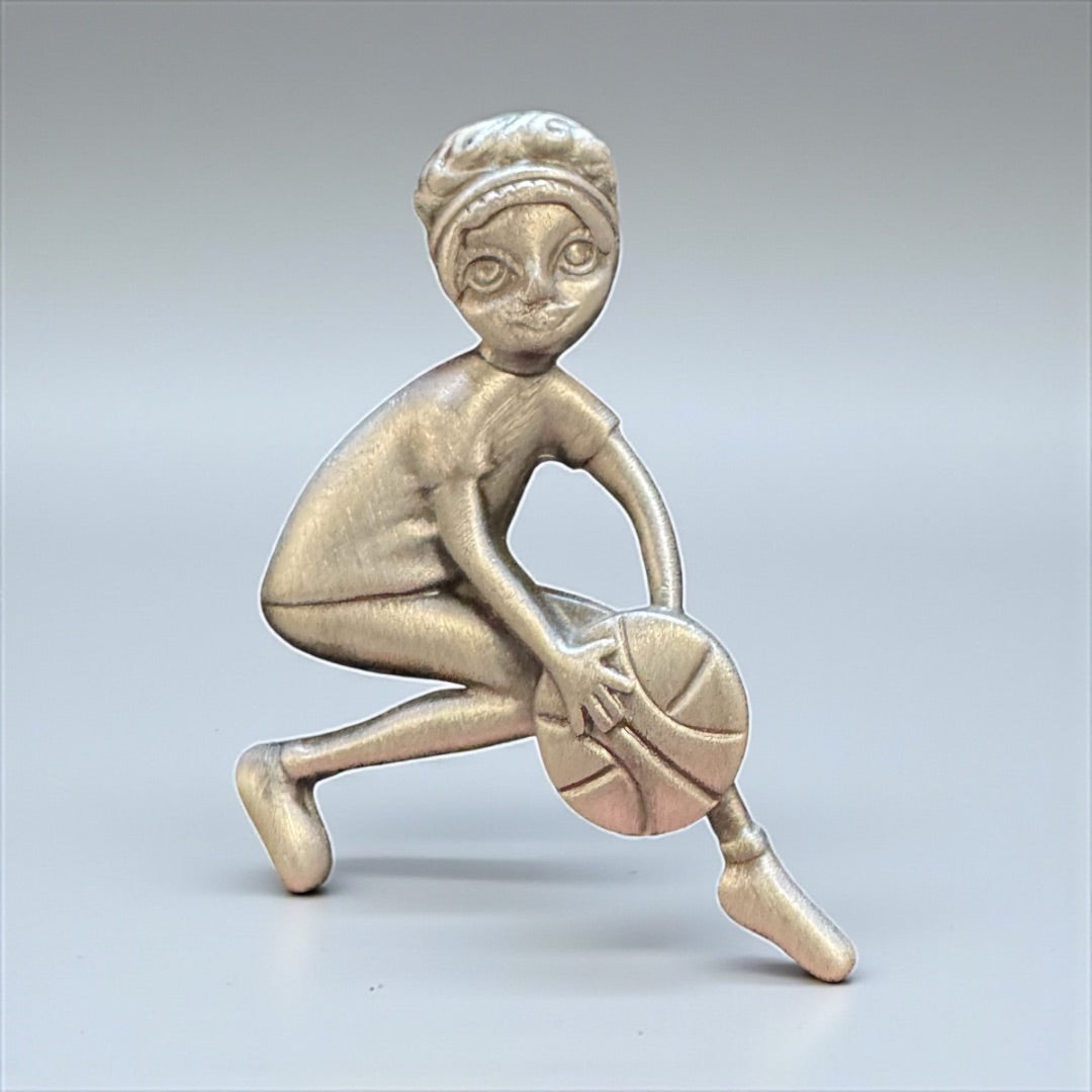 Vtg AJC basketball pin