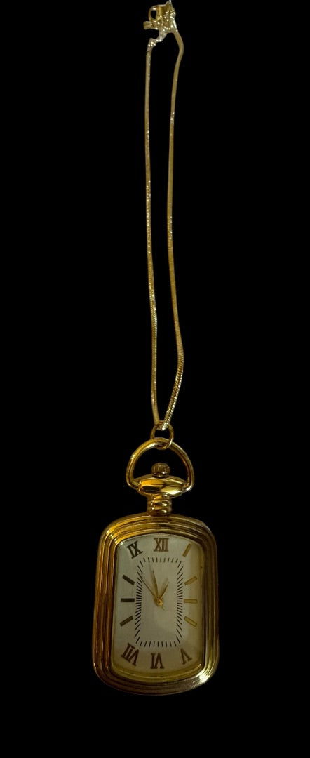 Gold Tone Watch Pendant