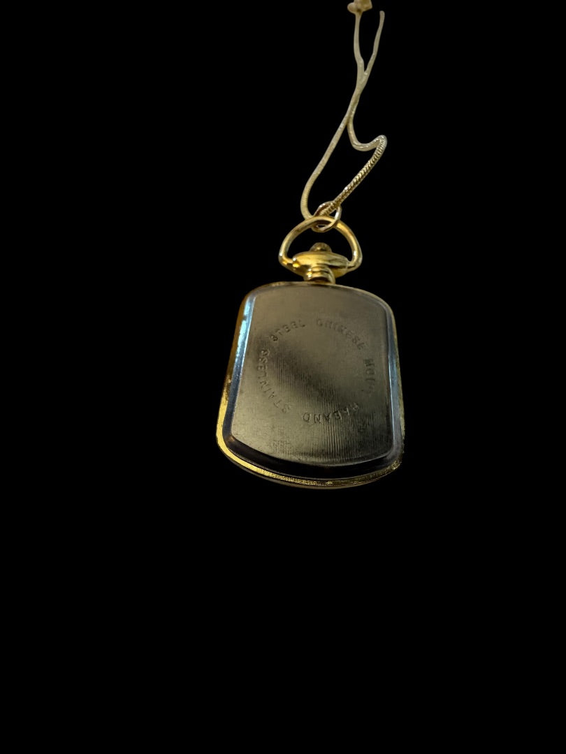 Gold Tone Watch Pendant