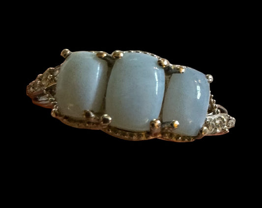 3 blue stone 925 STS ring