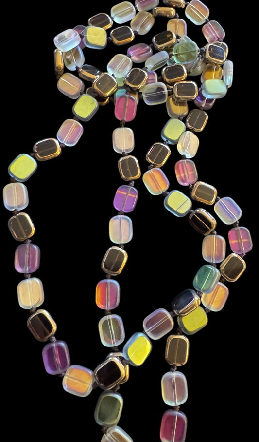 Mutli trans bead necklace